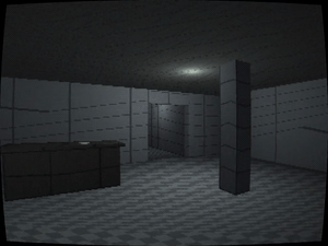 Gameplay loop: the lobby, down the corridor, into the elevator
